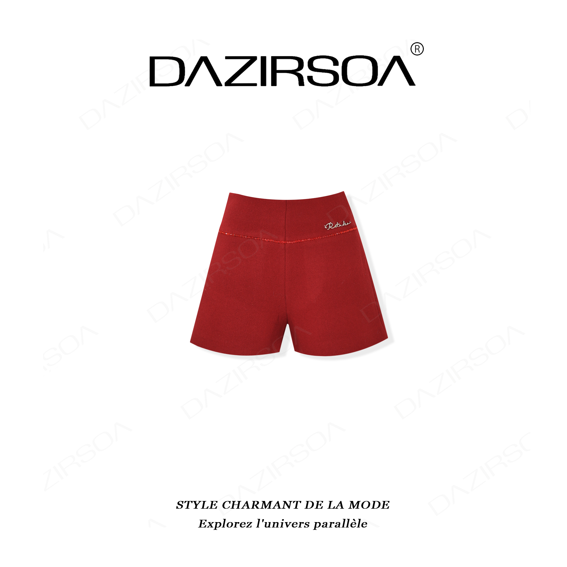 “流畅之型”时尚百搭1oo羊毛复古洋气显瘦短裤 AC770