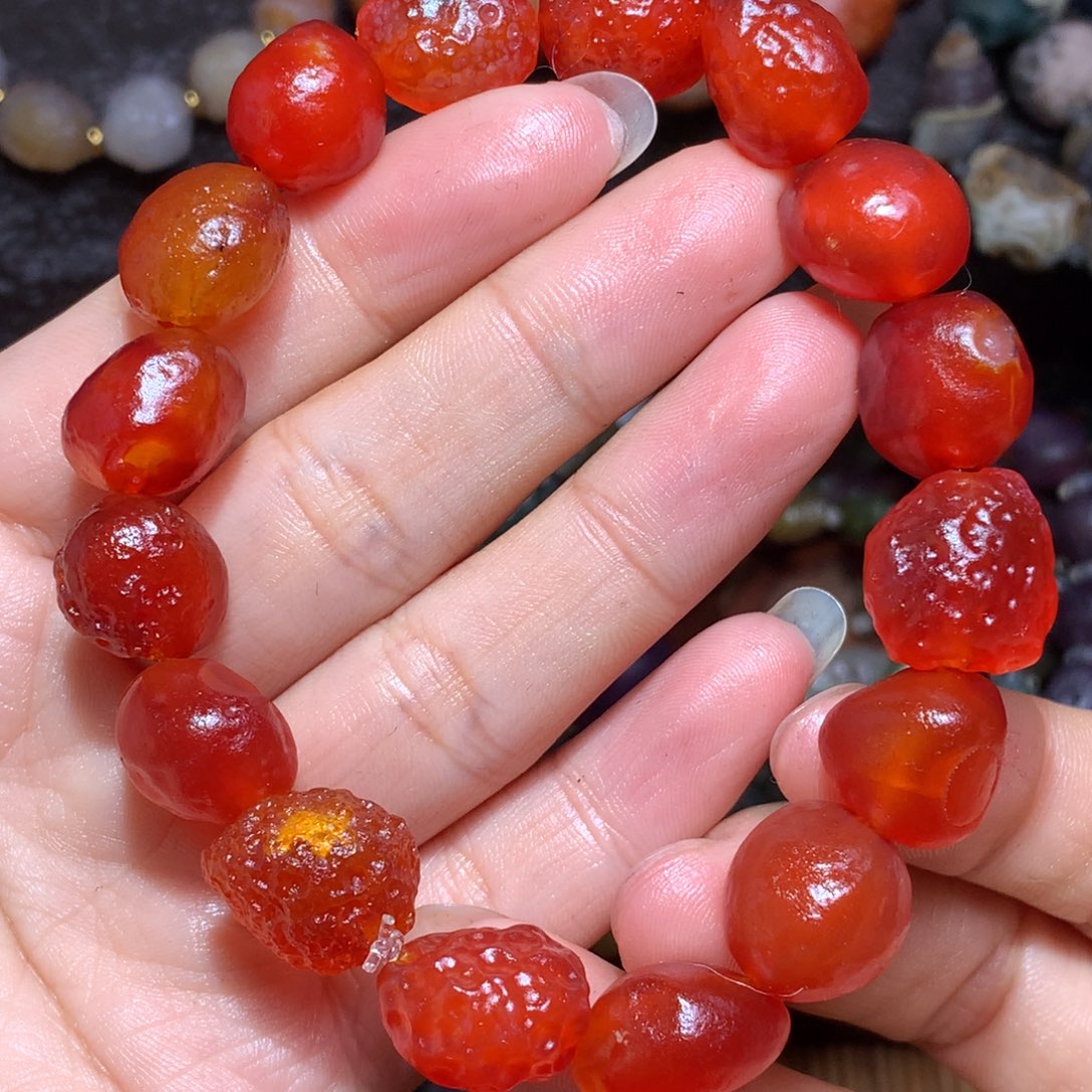 未镶嵌玛瑙/玉髓珠宝半成品