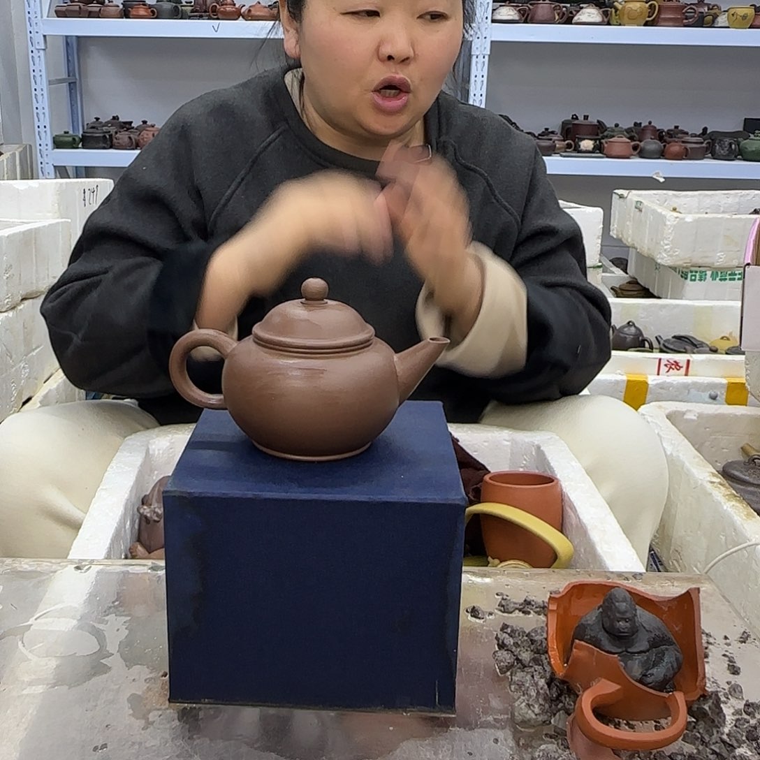 茶壶紫砂宜兴紫砂壶瑕疵处理