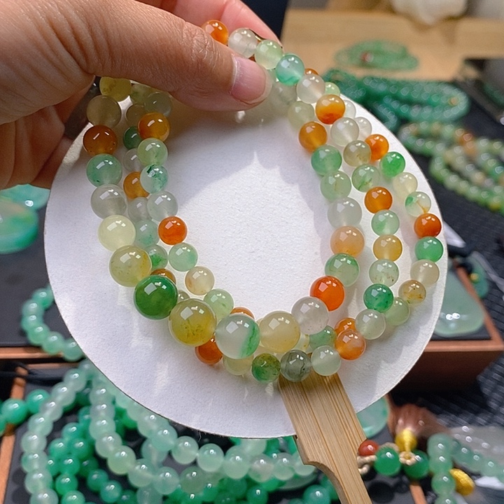 石英质玉多宝长串未镶嵌是**啊