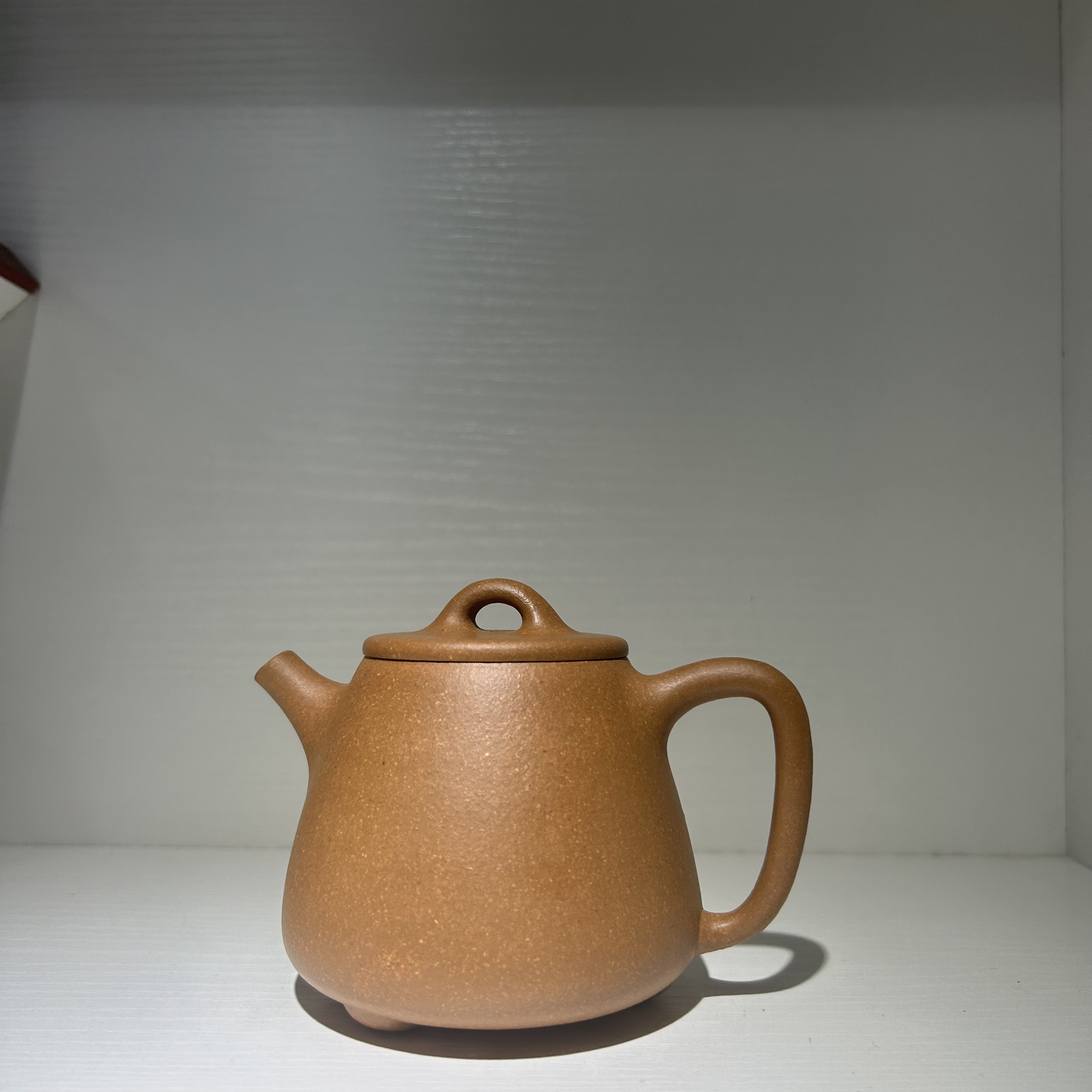 半手工制作黄降坡泥高石瓢壶235cc