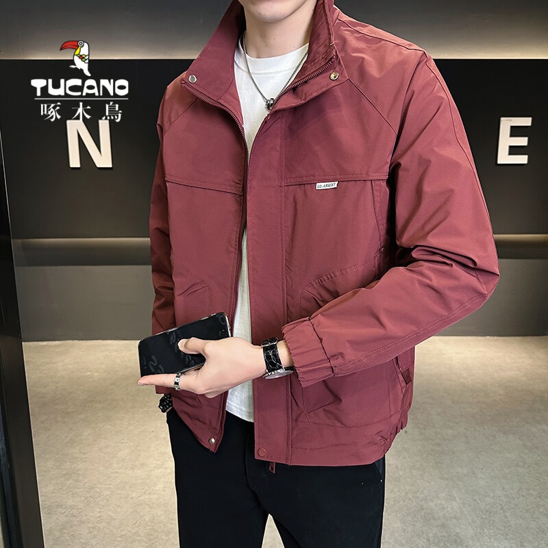 TUCANO/啄木鳥2025春季新款立领夹克男士简约休闲百搭上衣外套男