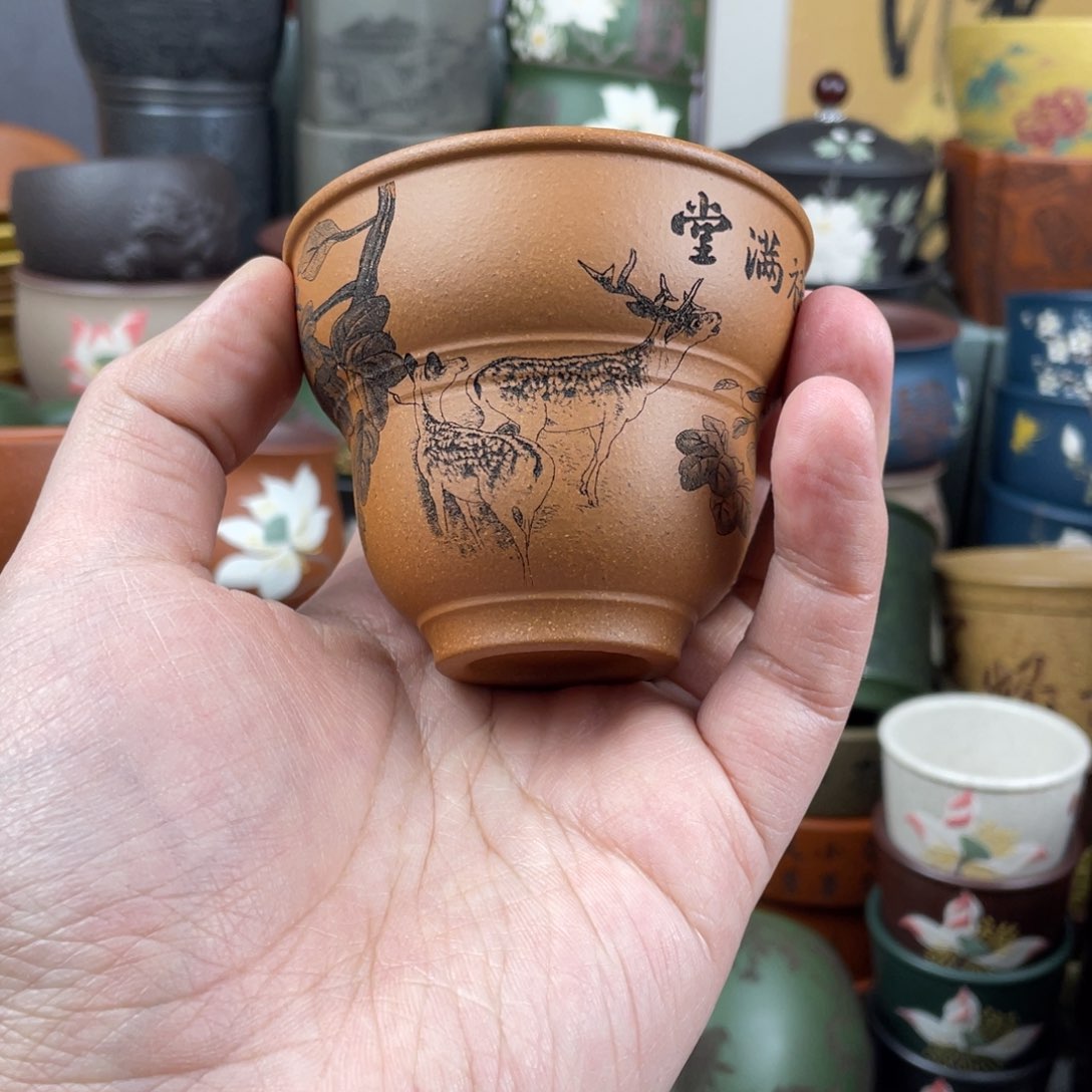 紫砂茶杯紫砂茶杯