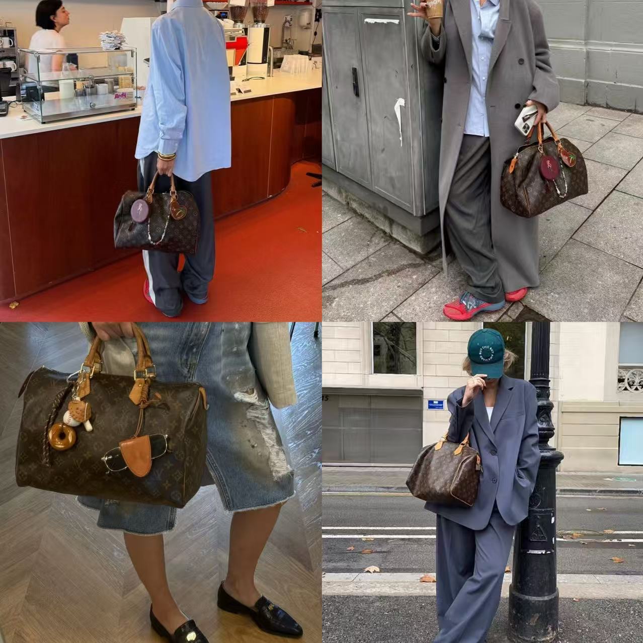 95新 LouisVuitton/路易威登 speedy枕头30手提款 DIY神款 二奢包