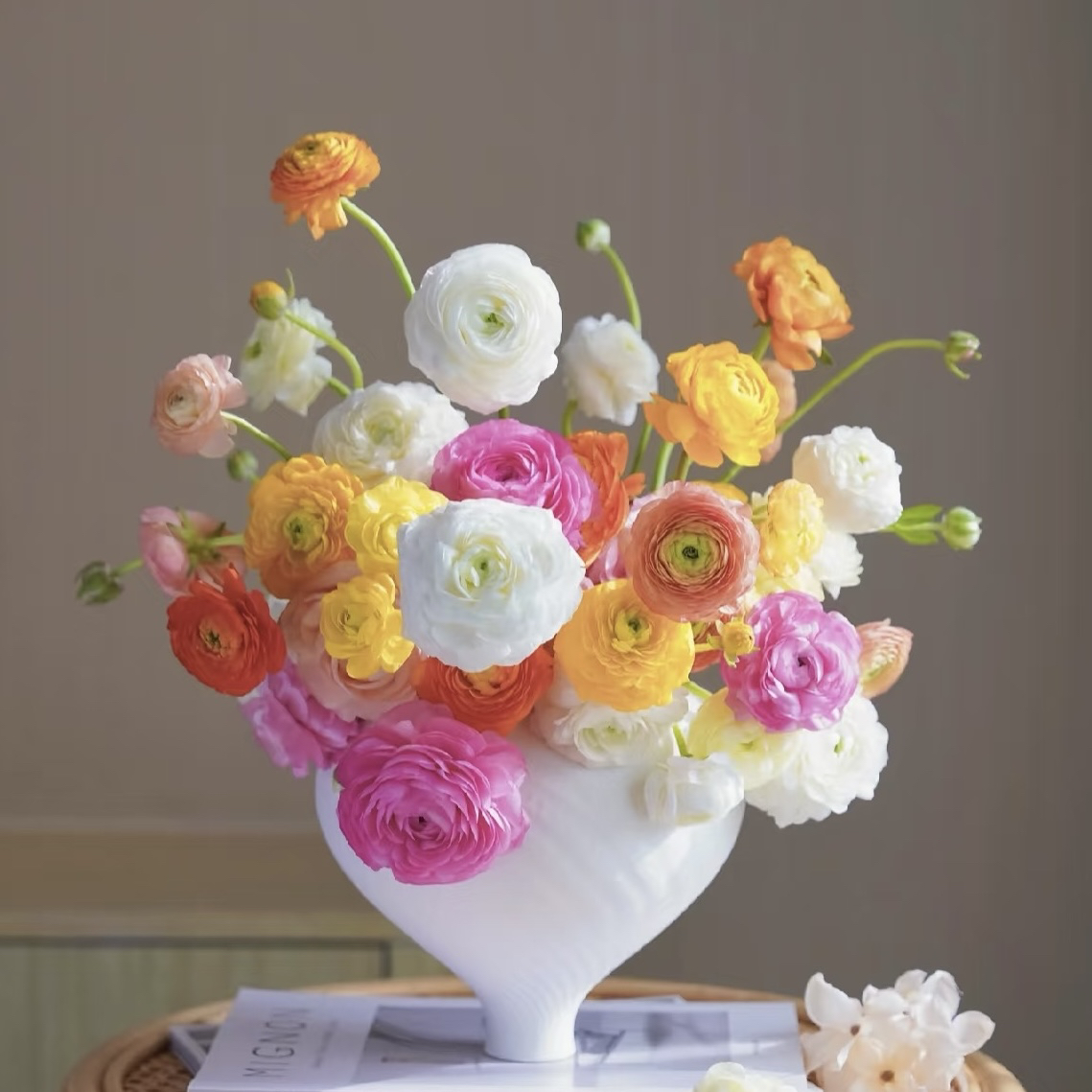 洋牡丹鲜花（1单包邮）三色粉色橙黄色白色云南鲜花