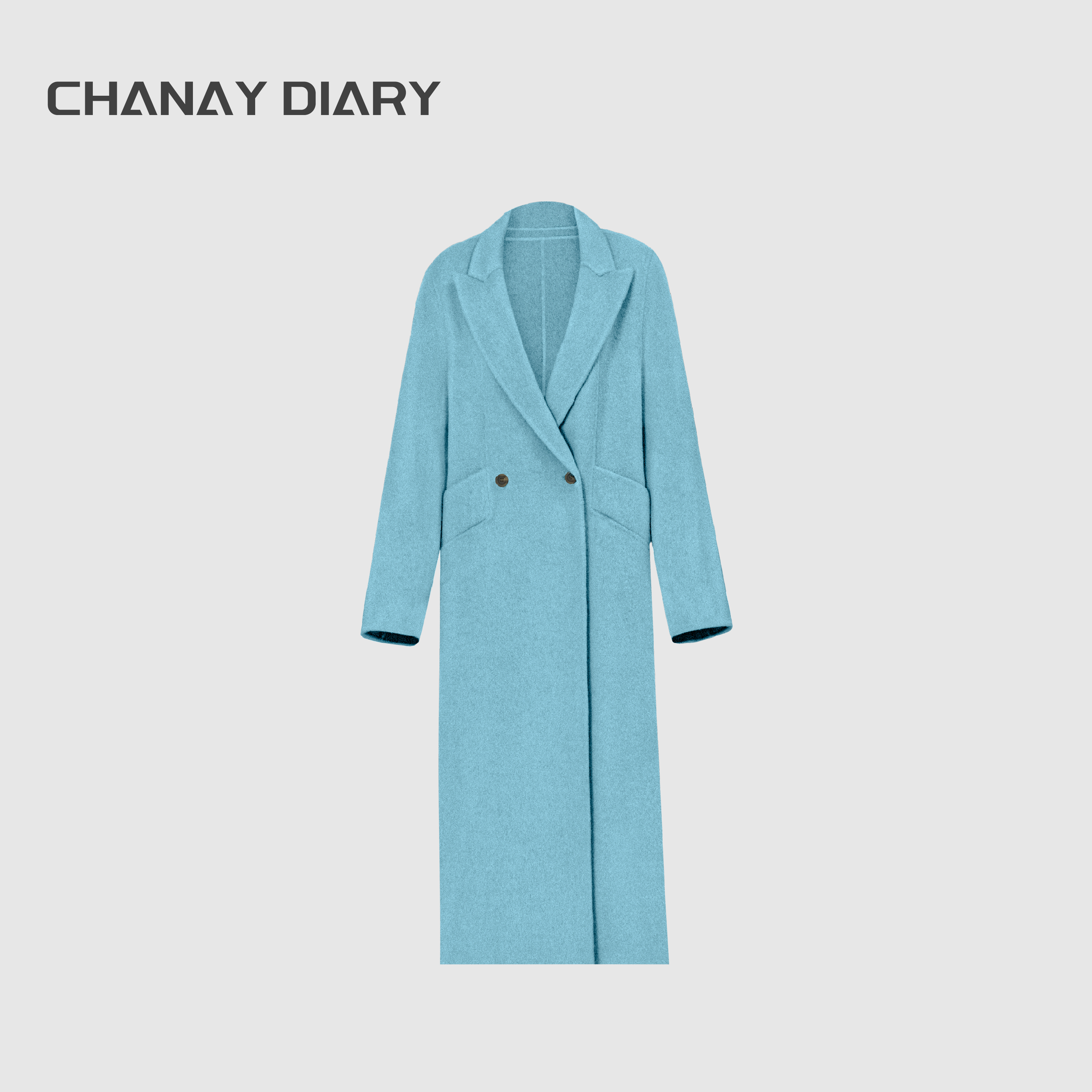 【北海道少女】山羊绒美利奴绵羊毛显瘦慵懒感双面中长款大衣