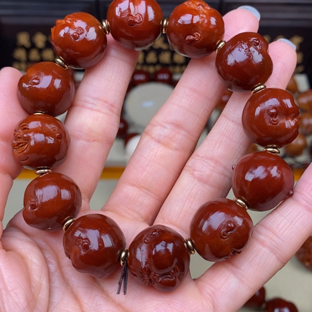 糖***芦橄榄核吊坠人生百态