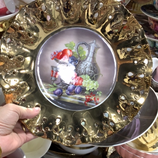 瓷片微瑕陶瓷处理介意请慎拍27.5厘米