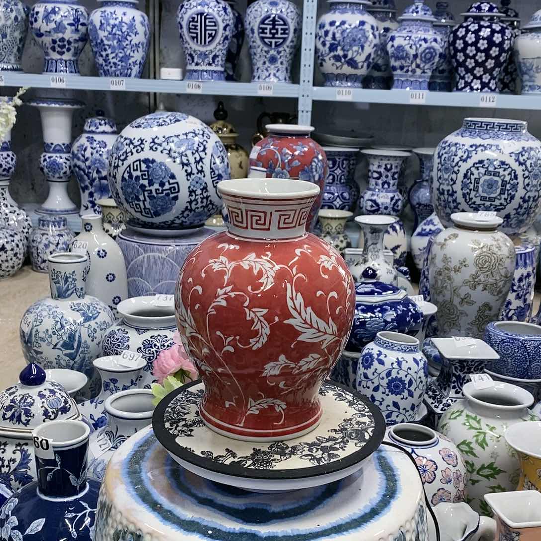 【闪购商品】摆件石榴瓶瓷器摆件………………………………