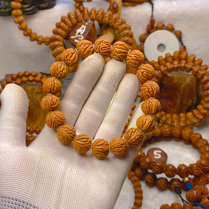 桃核吊坠地球仪单圈