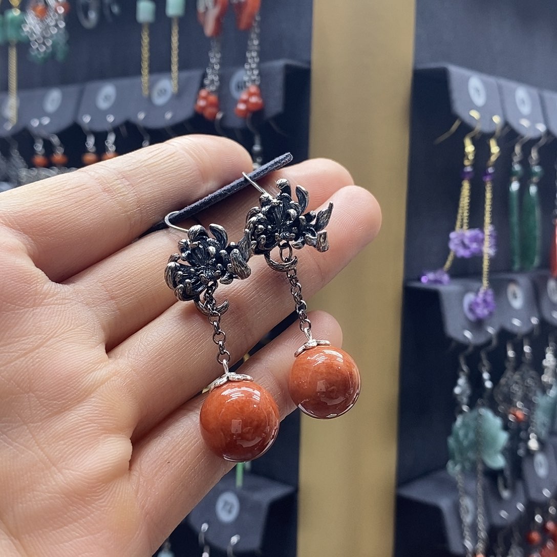 翡翠未镶嵌耳饰翡翠