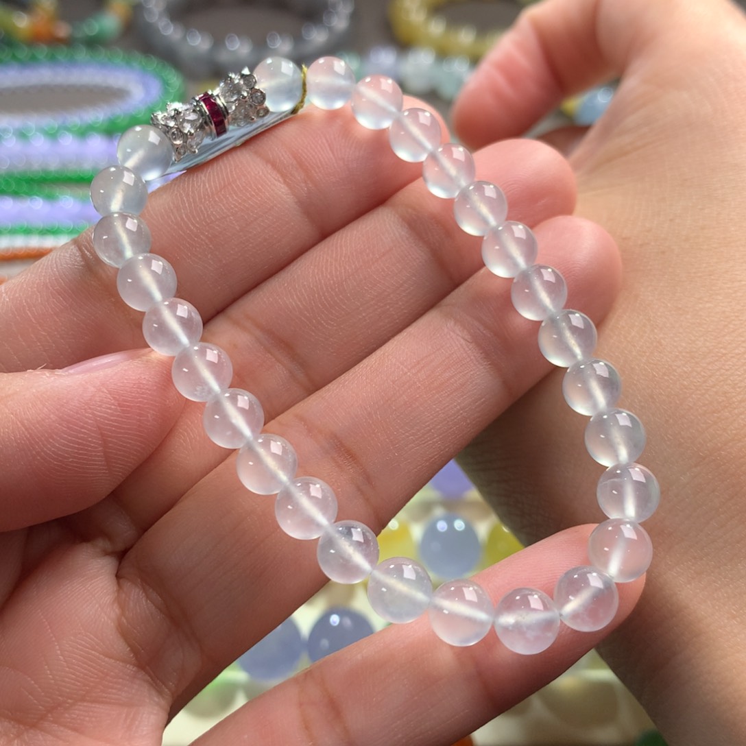 翡翠手链未镶嵌卡6