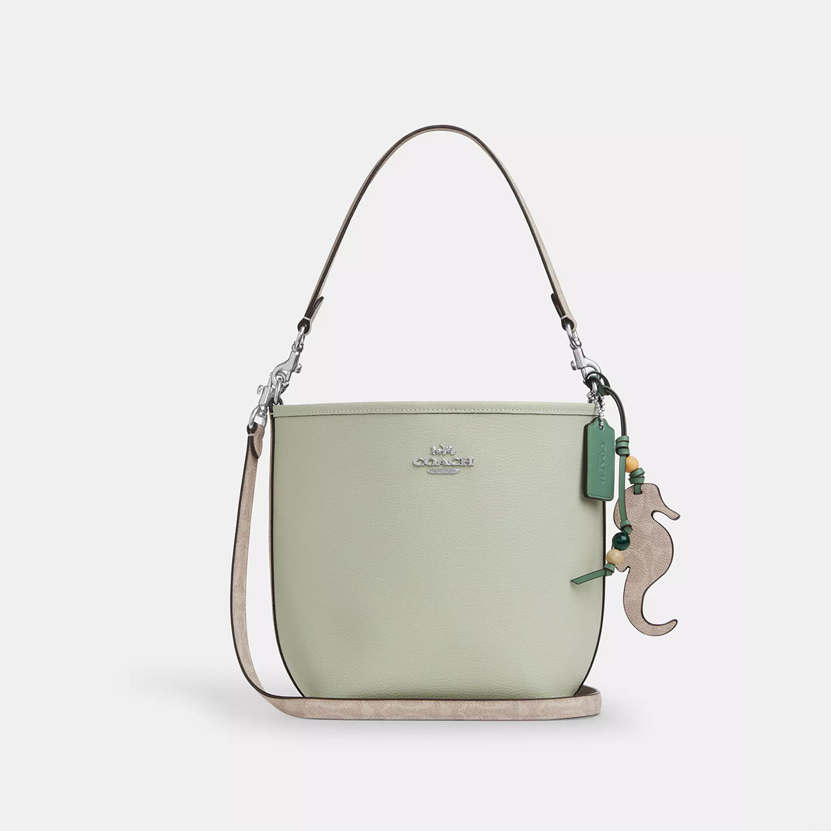 COACH｜【全国联保】蔻驰 CITY系列海马挂件单肩手提斜挎水桶包