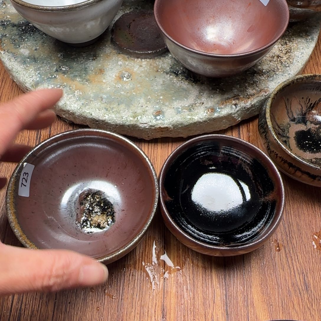 沉***醒柴烧建盏茶盏茶杯723 363