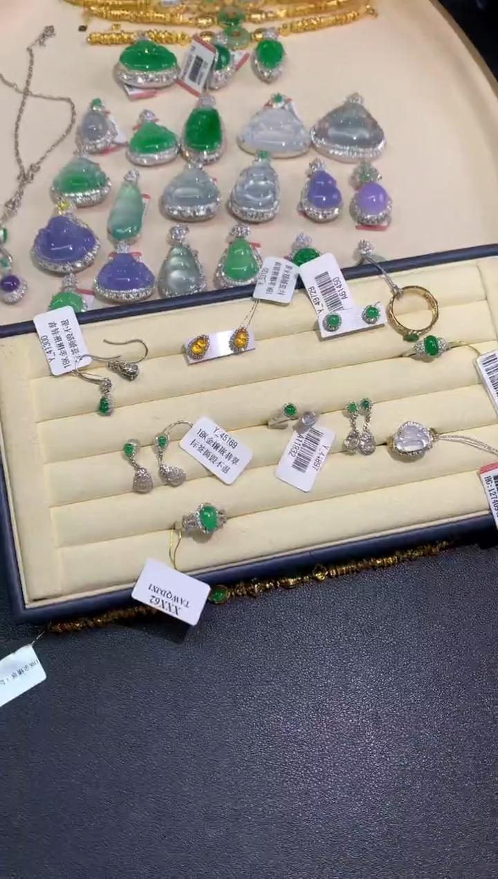 【小鱼严选彩虹盘】翡翠-18K金-多样性发其一-WXY002|CXQ21