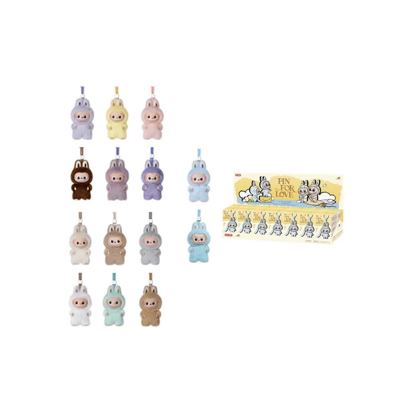 心底密码系列-搪胶毛绒挂件（A-M）(N-Z）mini 不包官瑕