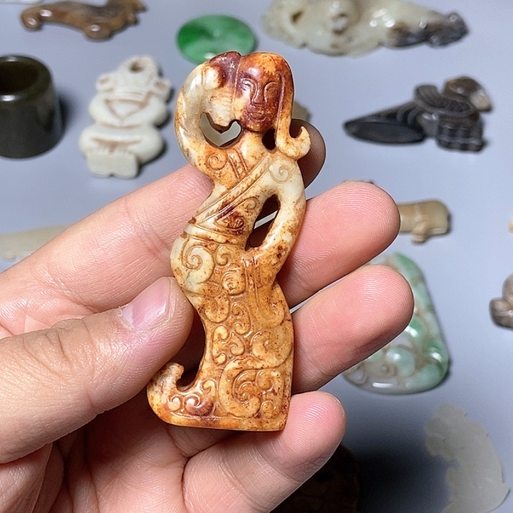 和田玉未镶嵌颈饰52