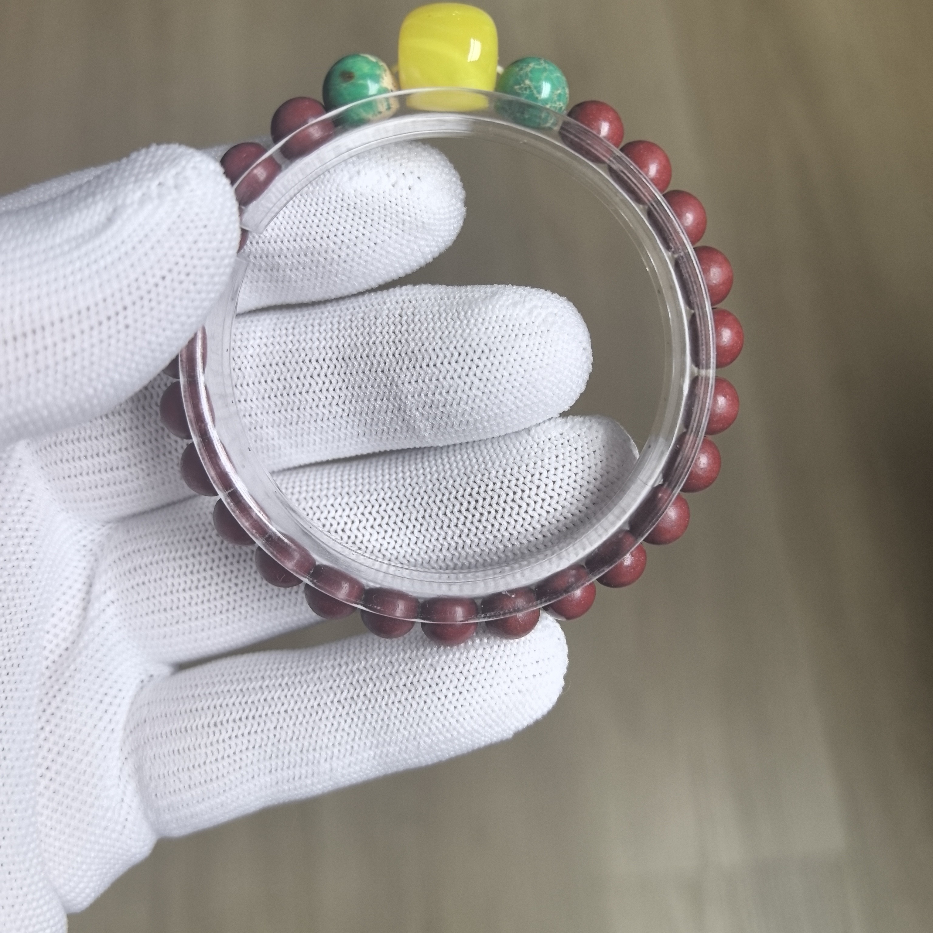非金属仿珍珠手链 处理辰砂朱砂紫金砂转运手串女款时尚百搭