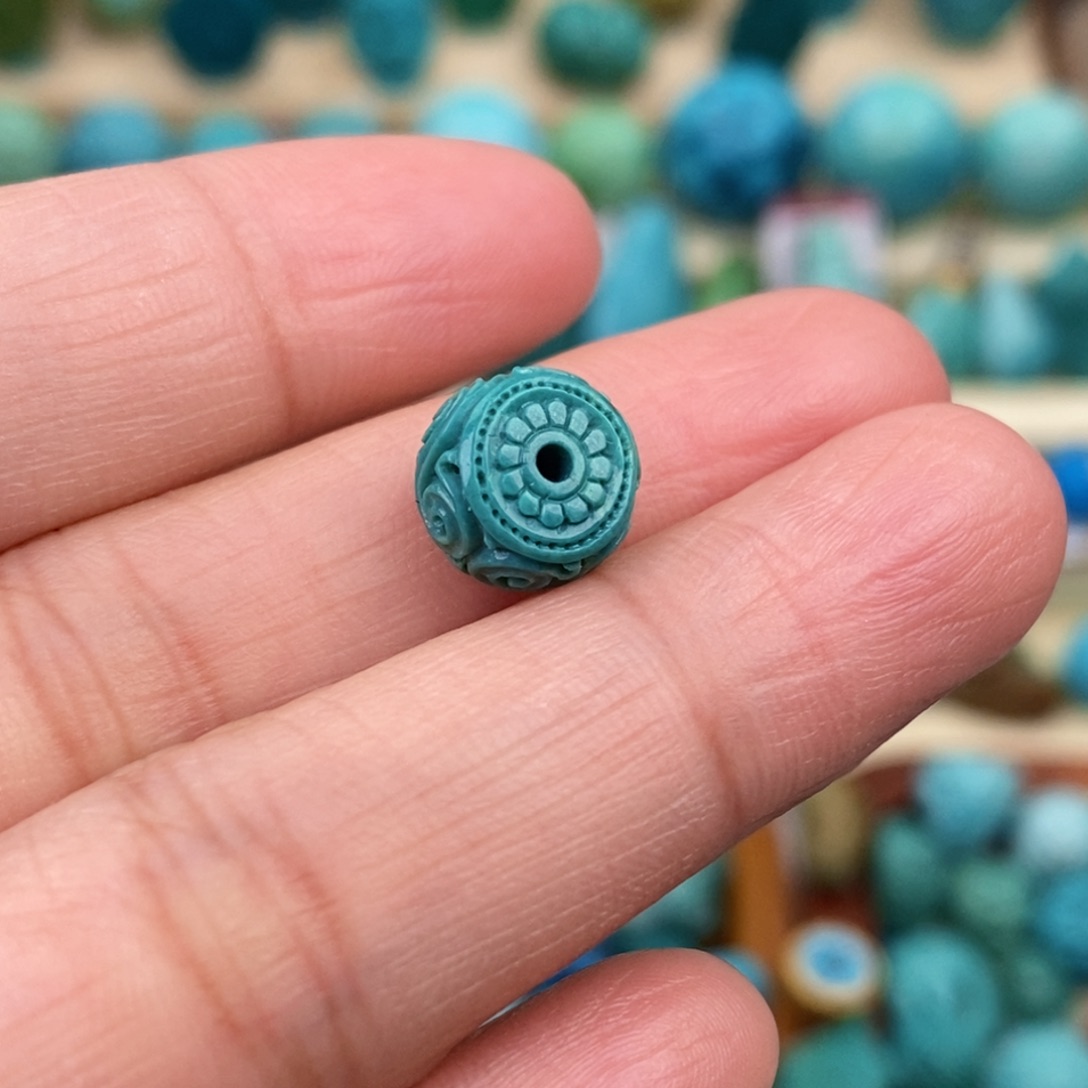 绿松石珠宝奇石未镶嵌9.5