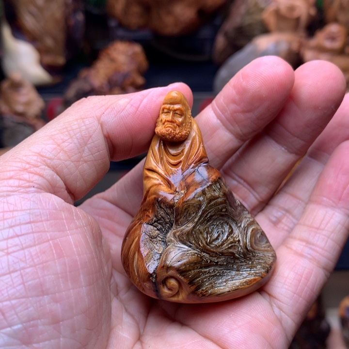 柏木（崖柏）崖柏陈化料手把件