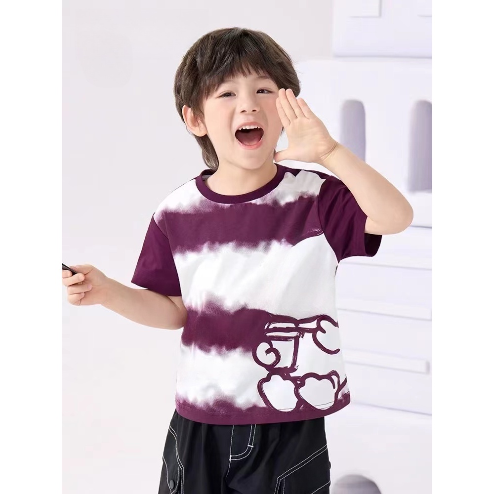 儿童2025夏季新款卡通短袖B2153