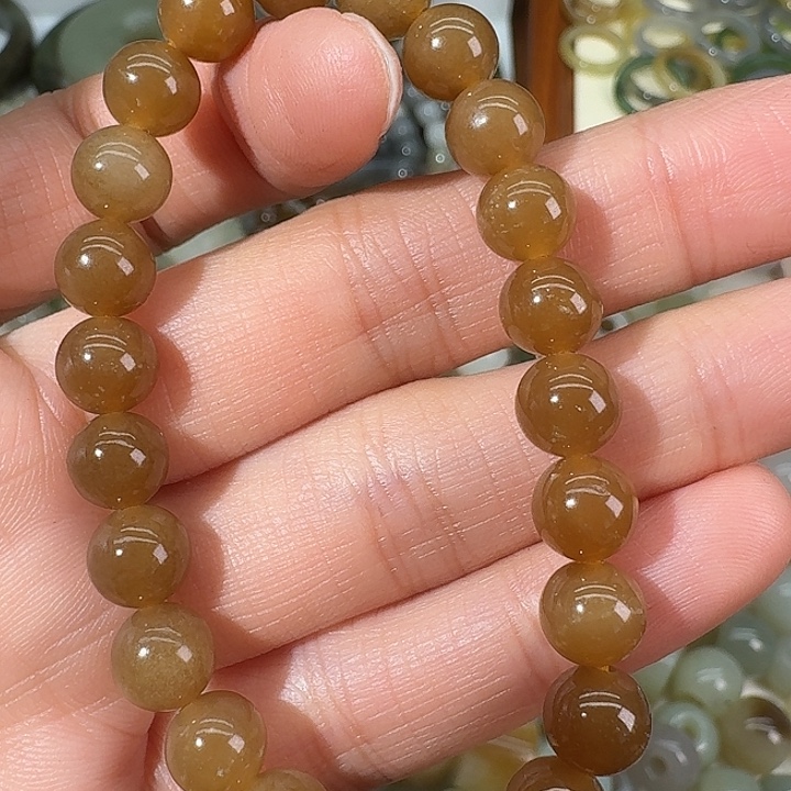 和田玉（糖玉）未镶嵌颈饰8mm