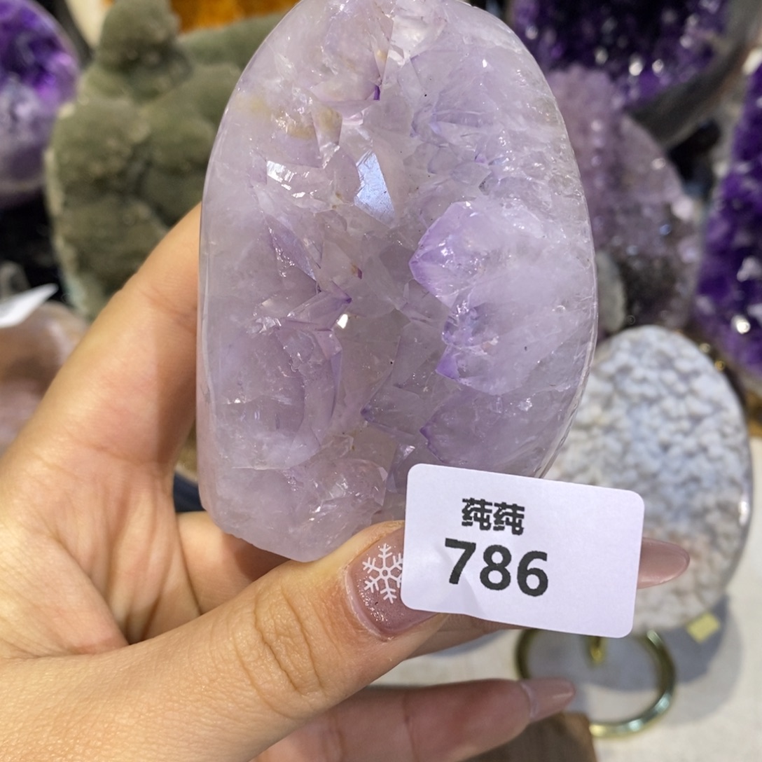 未镶嵌紫晶大型摆件（非配饰）全抛仙女紫