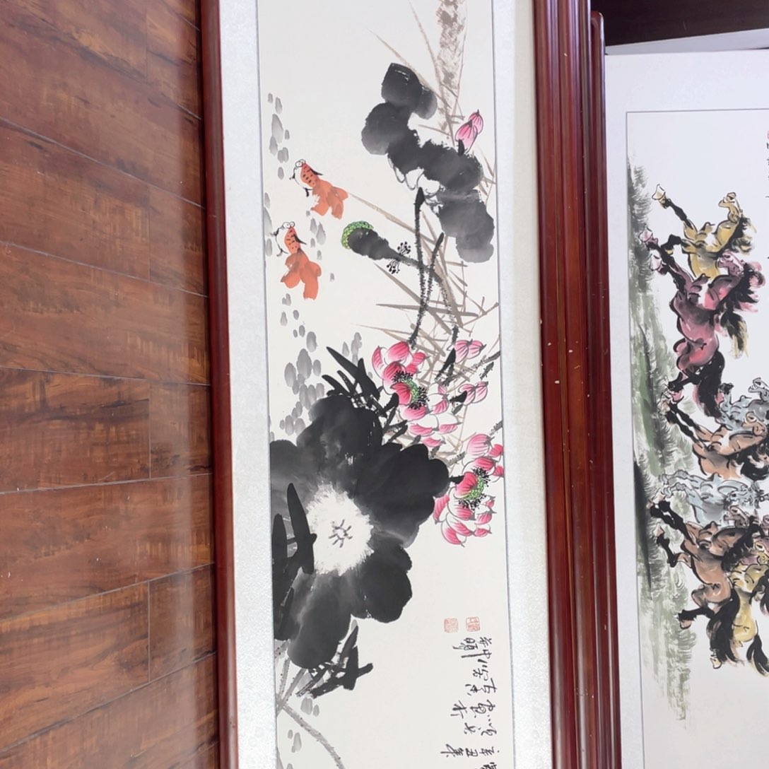 国画带框尺寸48*163厘米