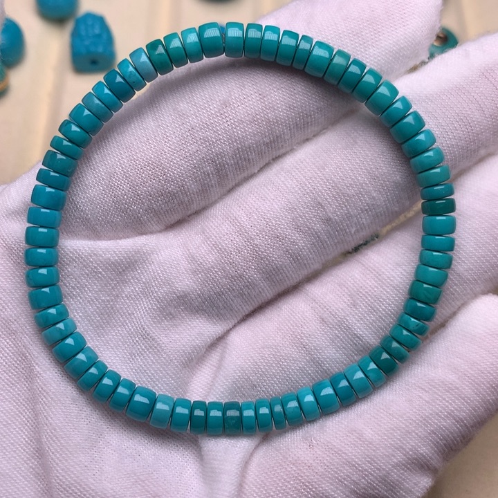 绿松石未镶嵌绿松石手串5