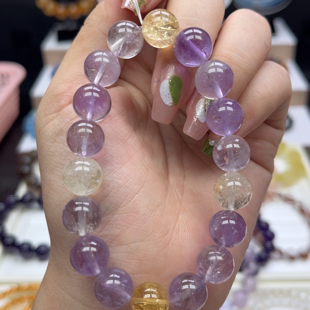 紫晶手链未镶嵌紫黄晶11.4mm