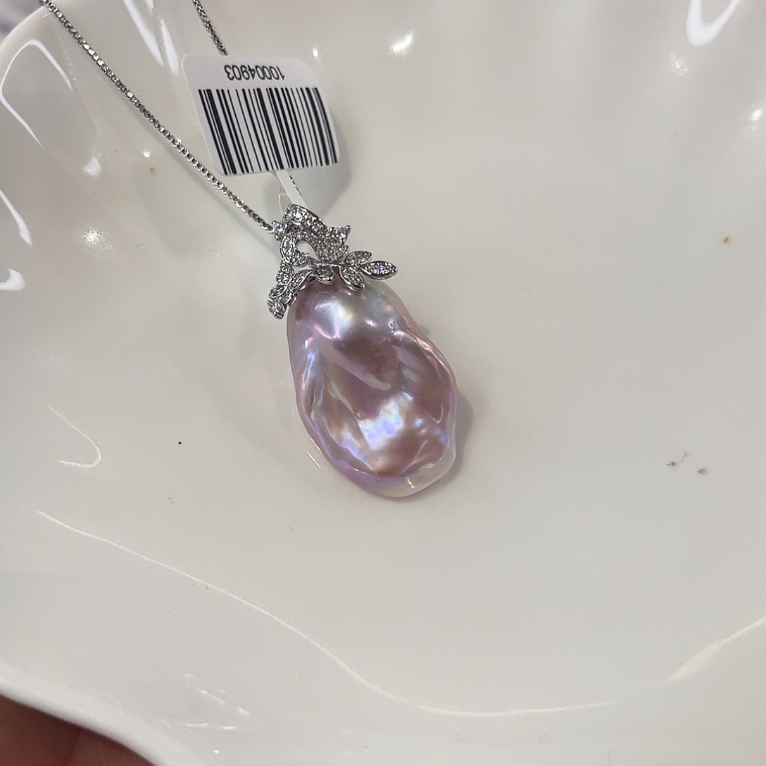 合金颈饰淡水珍珠