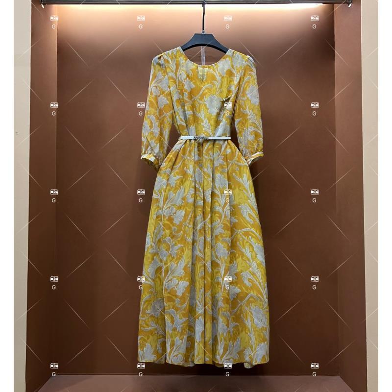 【玲】春夏丨设计师轻奢法式印花女士连衣裙 GS-56086