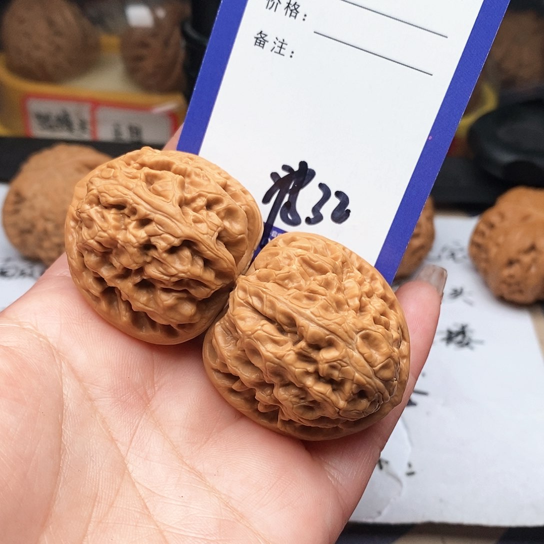 【闪购商品】文玩核桃把件李***酒文玩核桃把件32