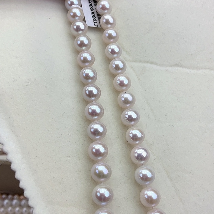 淡水珍珠颈饰银S925镶嵌卡11-12极光天女高品