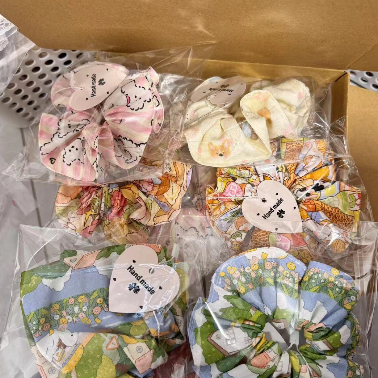 通用女性发圈发饰女生折叠高智淡人风极简风清ins风