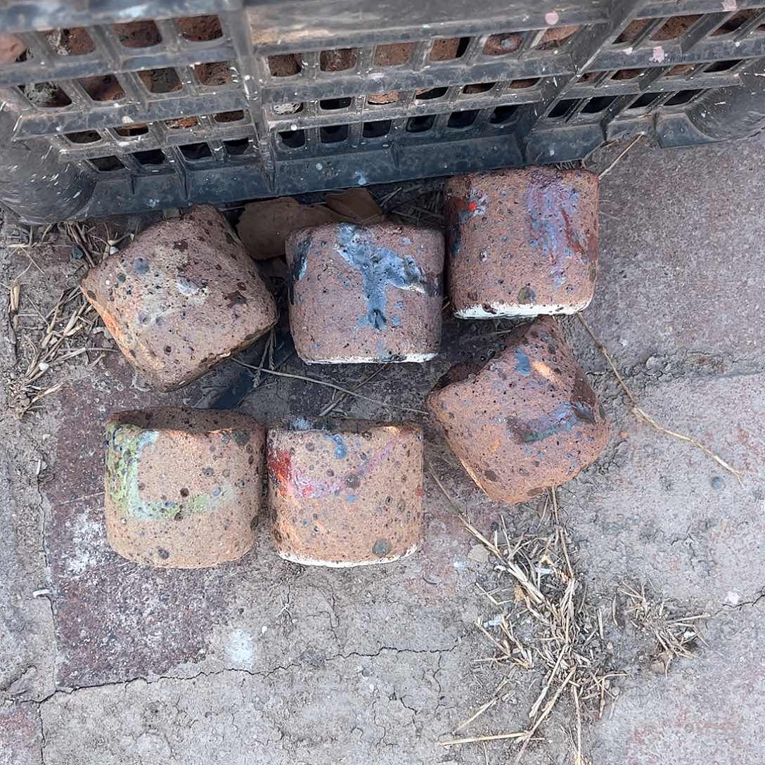 泥塑古镇炻陶花盆