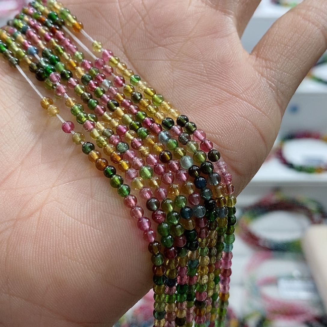 碧玺手链未镶嵌多样性发一条