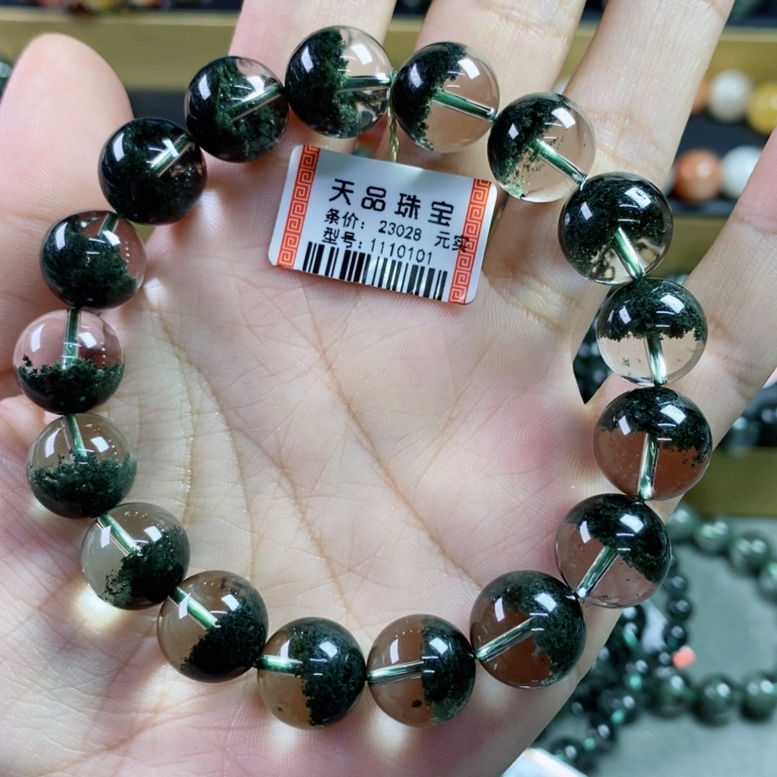 水晶手串未镶嵌绿幽灵1110101