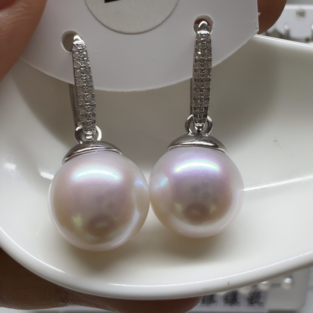 禾***呈淡水珍珠银S925镶嵌耳饰13