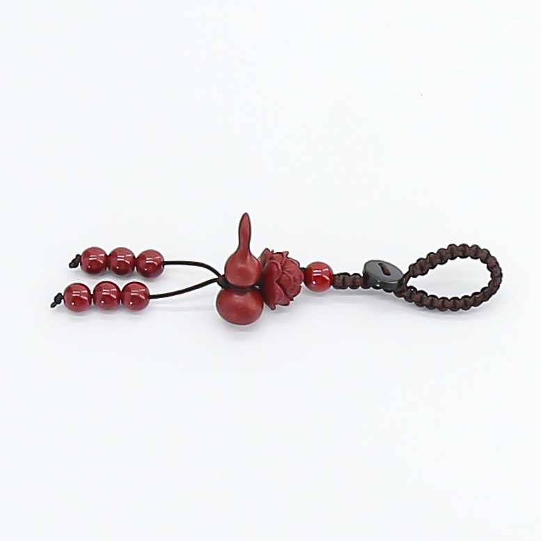 含辰砂工艺品朱砂红莲花精品手串(无礼盒)AD353