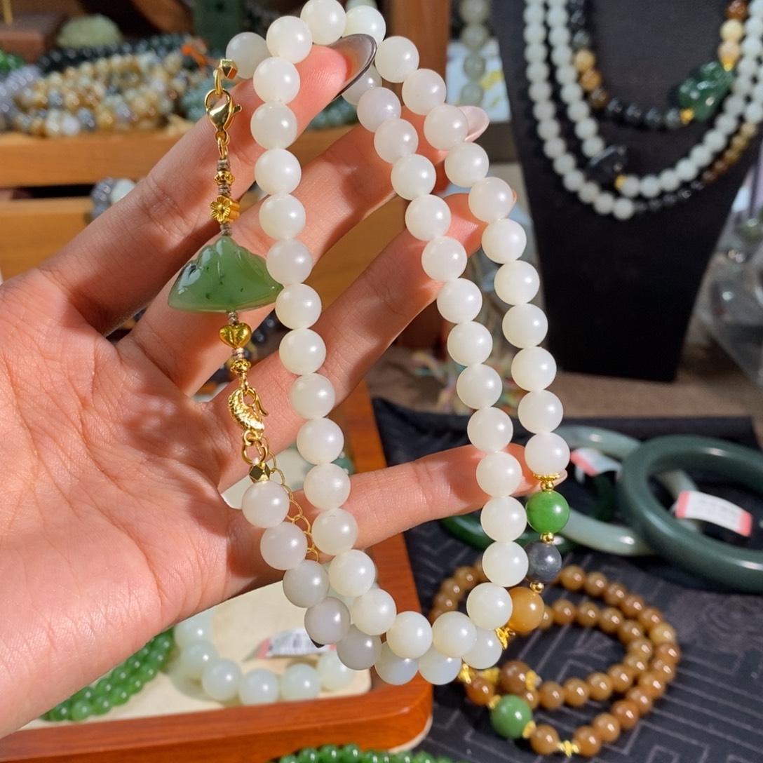 和田玉未镶嵌手链