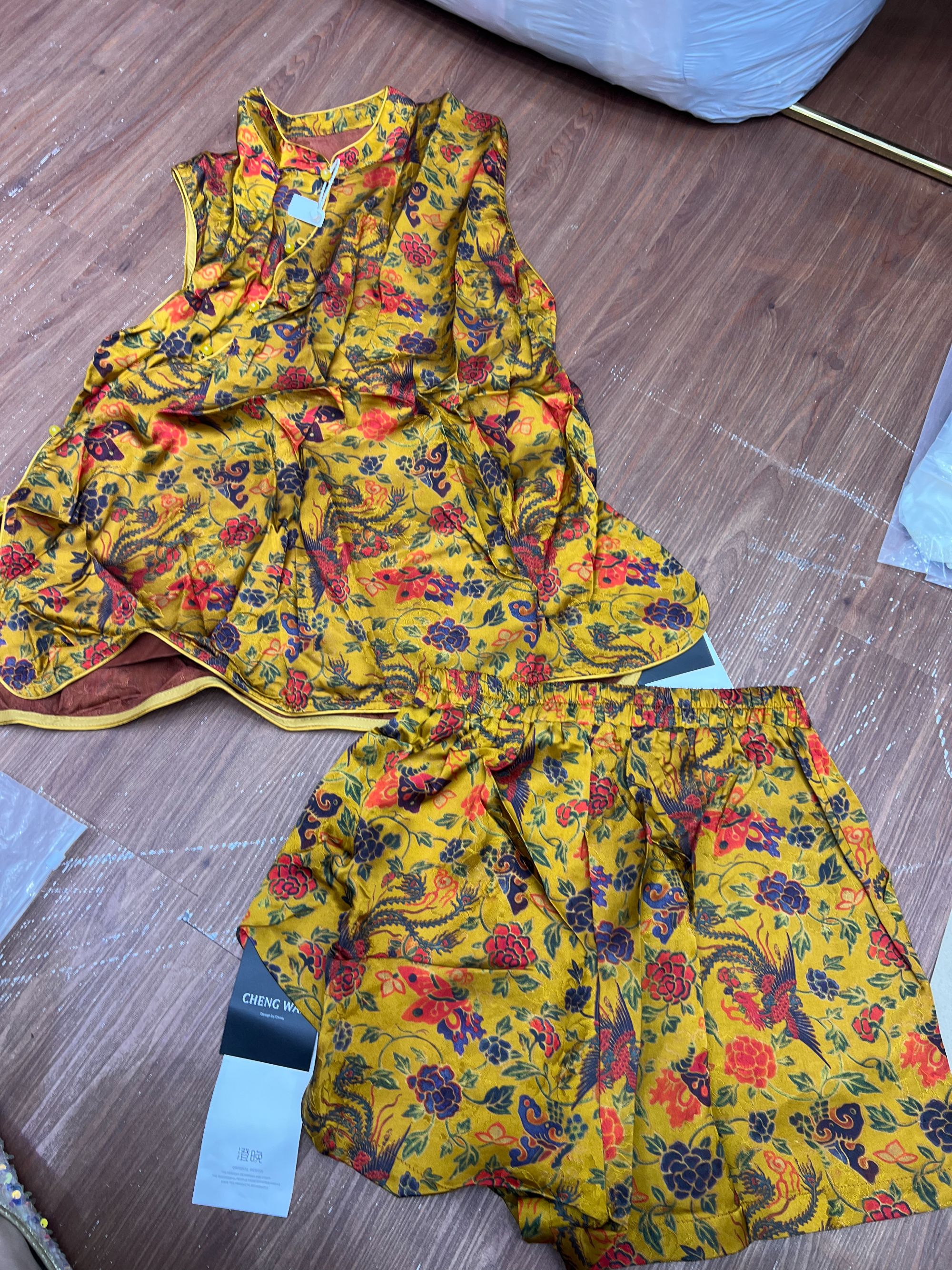 （再见时光）休闲套装夏季国风精工刺绣