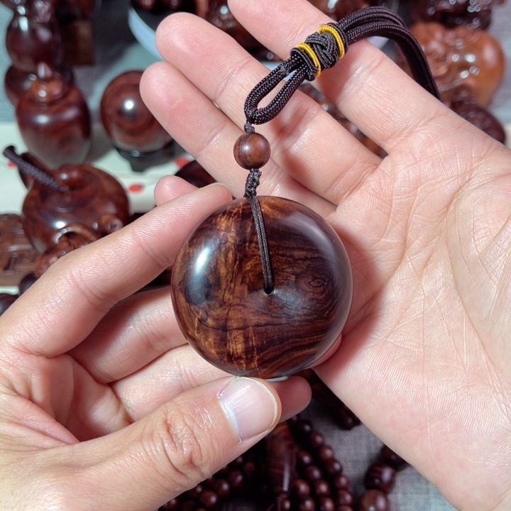 黄花梨/降香黄檀把件平安扣