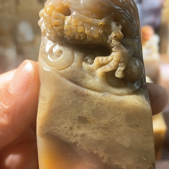 巴林石印石保巴林石雕刻工艺品