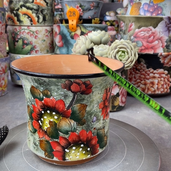 红陶景德镇艺术手绘作品