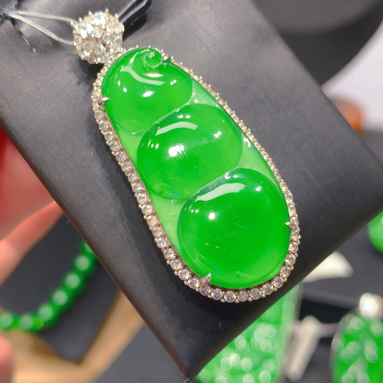 【闪购商品】翡翠颈饰银S925镶嵌2356686866