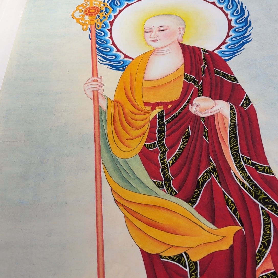 初***磐国画四尺精品站像地老师