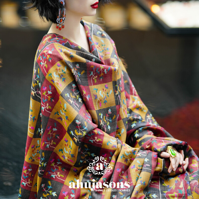 克什米尔pashmina披肩围巾卡尼 135*270 60055-19