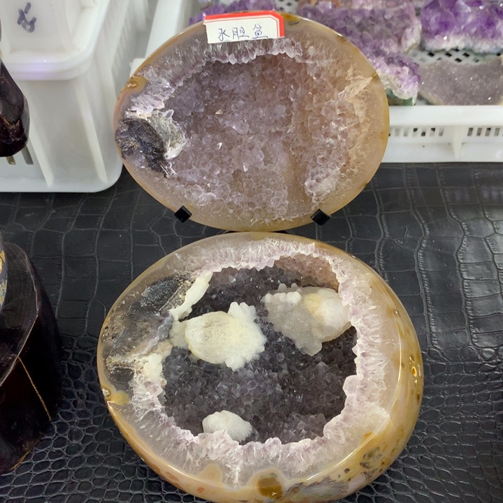 水晶稀有水胆盆未镶嵌