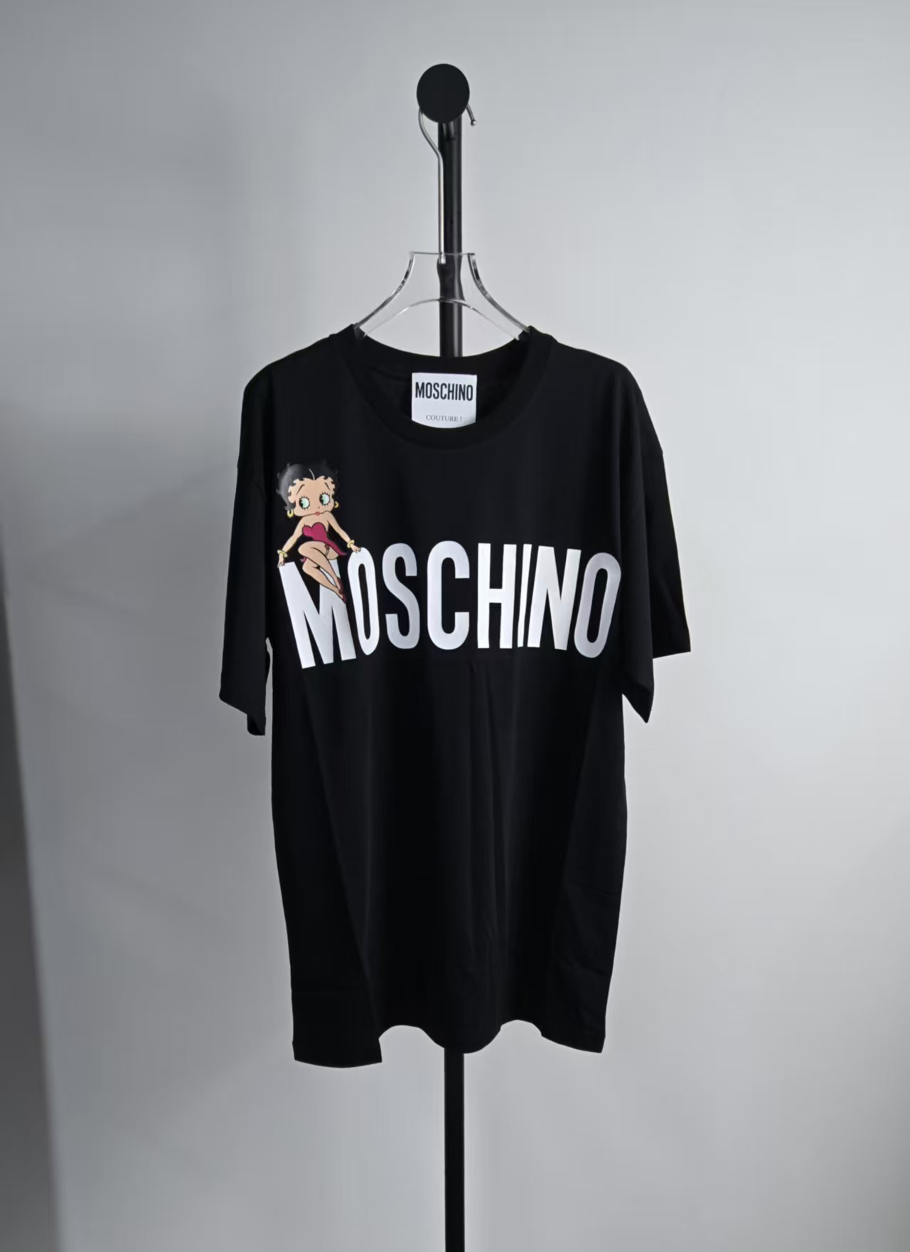 未使用 Moschino/莫斯奇诺 CZF1783/经典圆领短袖/尺码S